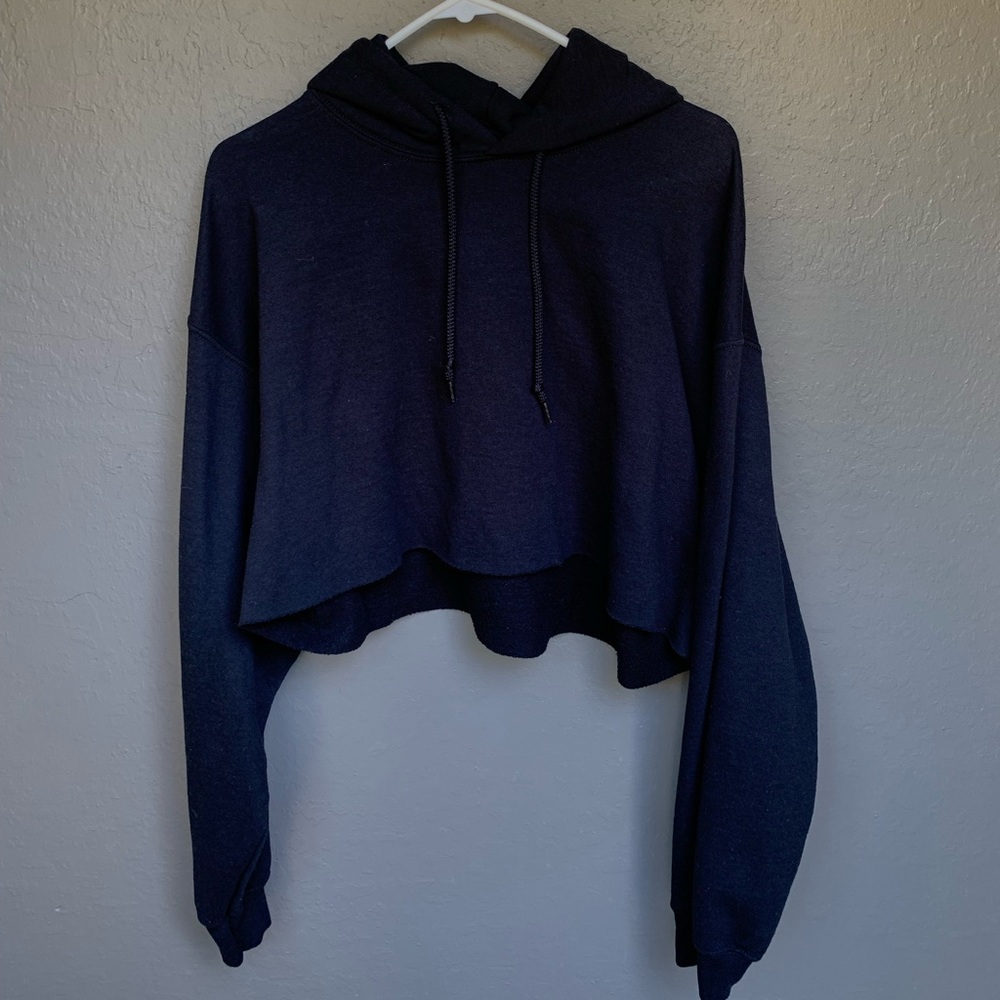 Cropped Black Hoodie